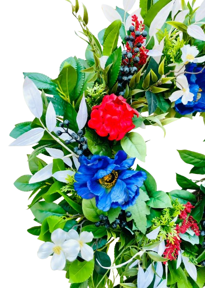 Red White Bloom - 24"