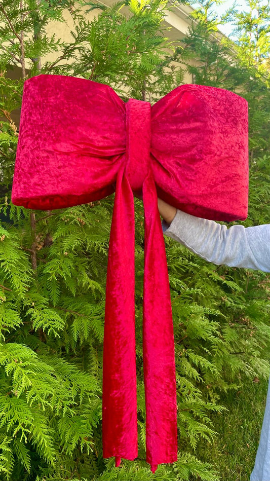 Grand Velvet Holiday Bow - 25" (Colors available)