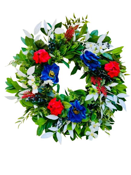 Red White Bloom - 24"