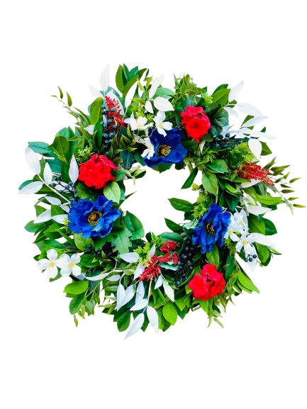 Red White Bloom - 24"