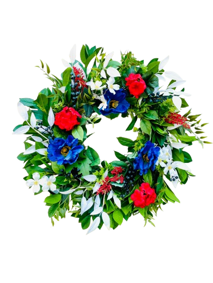 Red White Bloom - 24"