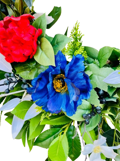 Red White Bloom - 24"