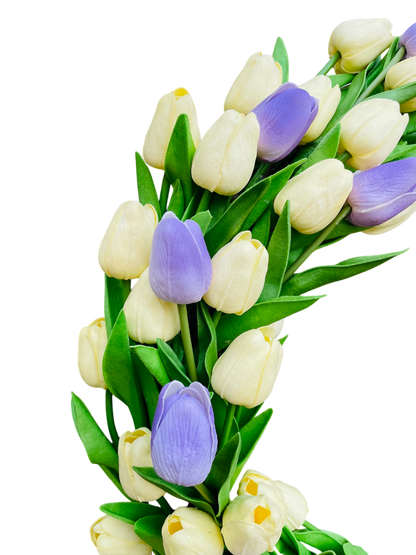Lush Tulip Celebration Wreath - 22"