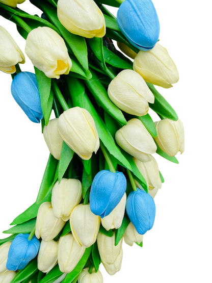 Lush Tulip Celebration Wreath - 22"