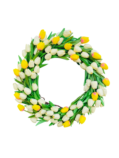 Lush Tulip Celebration Wreath - 22"