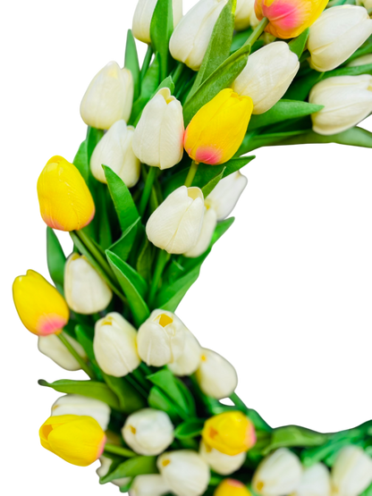 Lush Tulip Celebration Wreath - 22"
