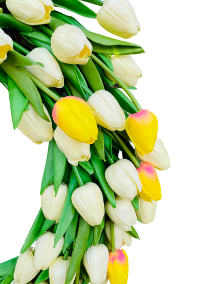 Lush Tulip Celebration Wreath - 22"
