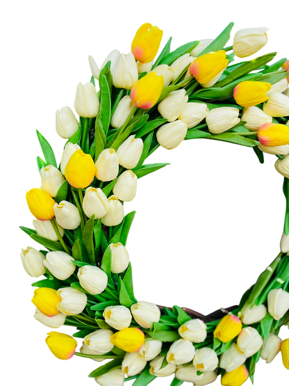 Lush Tulip Celebration Wreath - 22"