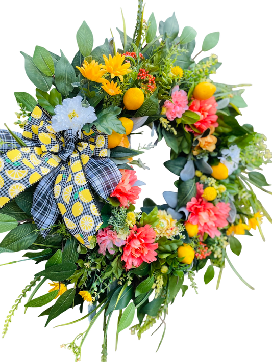 Lemon Zest Plaid - 24"