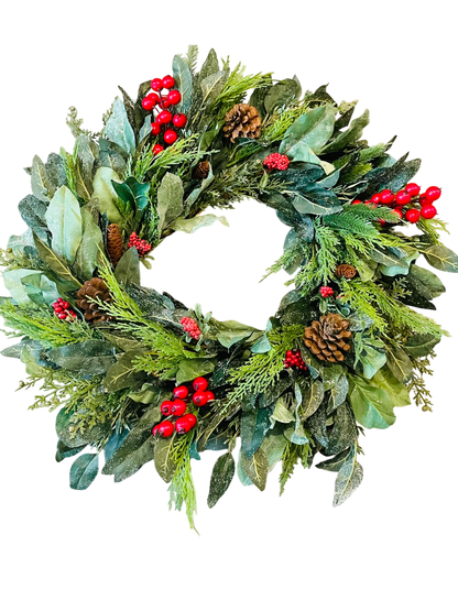 Festive Pine & Berry - 24"