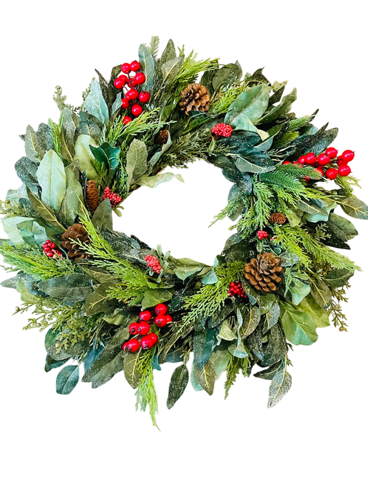 Festive Pine & Berry - 24"