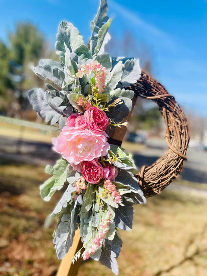 Blush Peony & Lamb's Ear - 22"