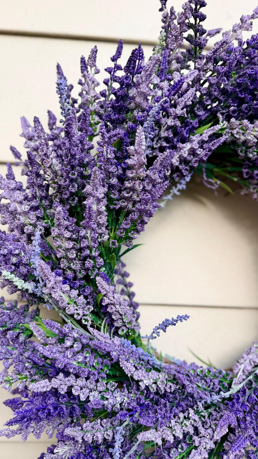 Rustic French Lavender Field Wreath - 24"