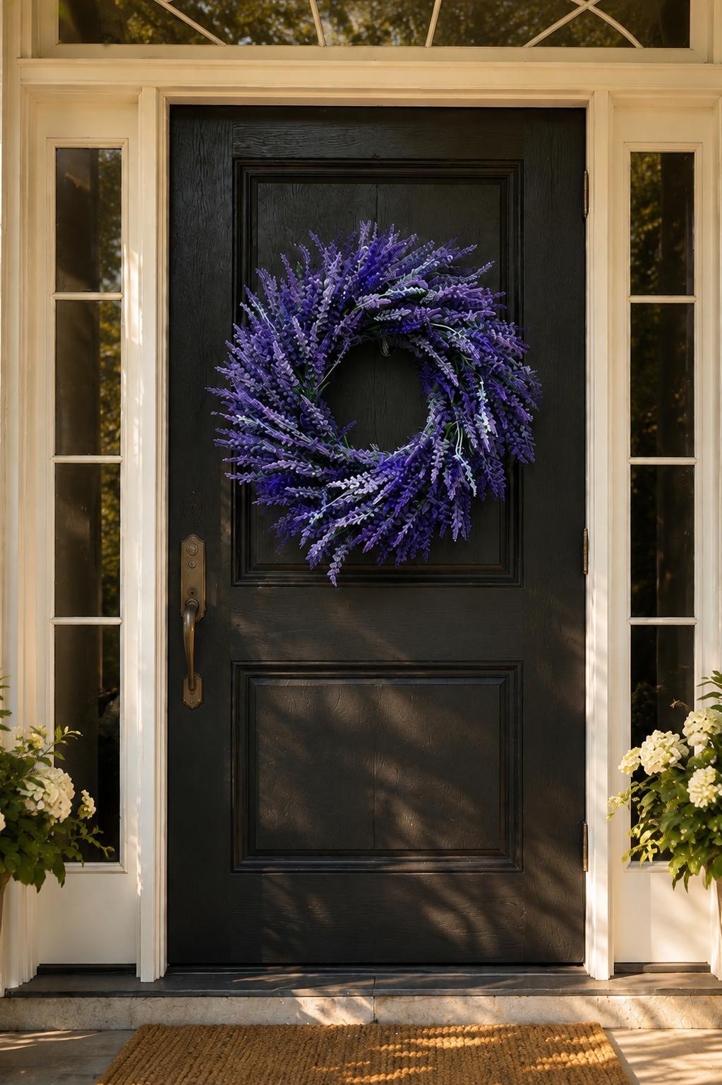 Rustic French Lavender Field Wreath - 24"