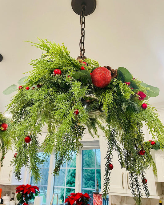 Festive Red Berry & Pine Garlands - 6ft