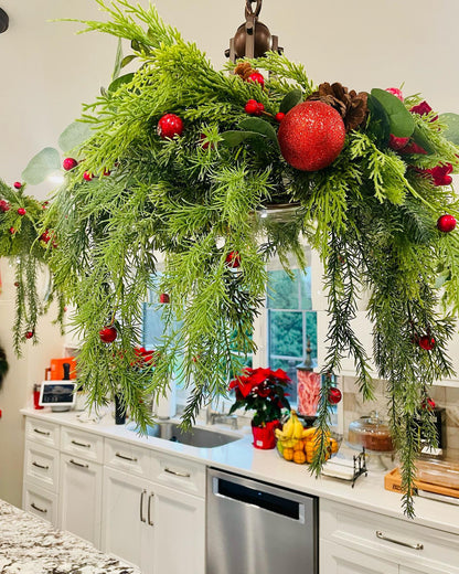 Festive Red Berry & Pine Garlands - 6ft