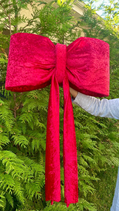 Grand Velvet Holiday Bow - 25" (Colors available)